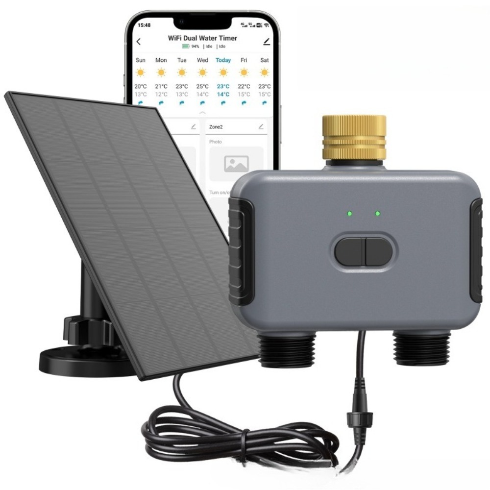 ตัวควบคุมการรดน้ำอัตโนมัติแบบไ - Timer Dual Outlet บทวิจารณ์และราคา